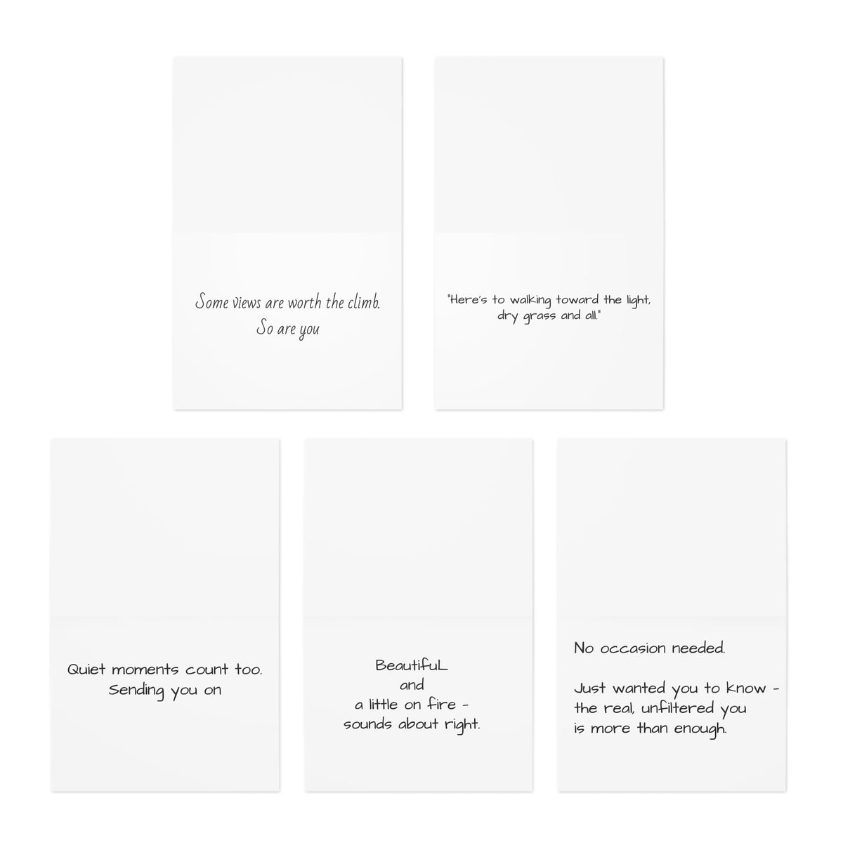 Sunset & Nature Photo Note Cards — 5-Pack with Envelopes