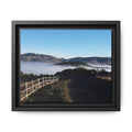Coastal Fog Path — Framed Matte Canvas Print
