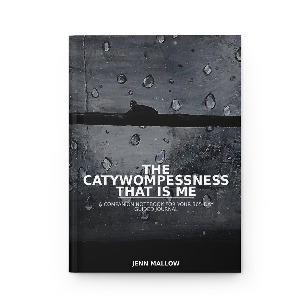 Catywompessness matte hardcover lined journal by Jenn Mallow Studios