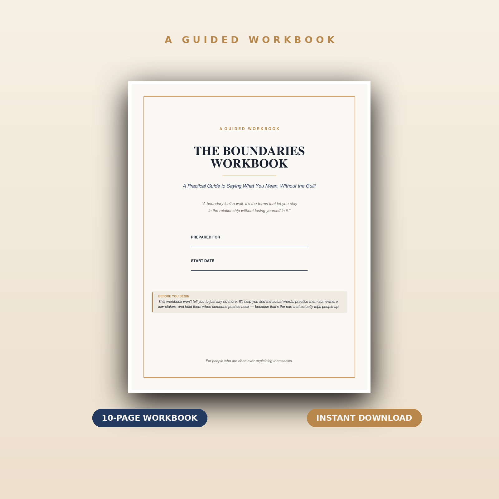 The Boundaries Workbook